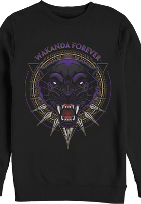 Black Panther Wakanda Forever Marvel Comics Sweatshirt