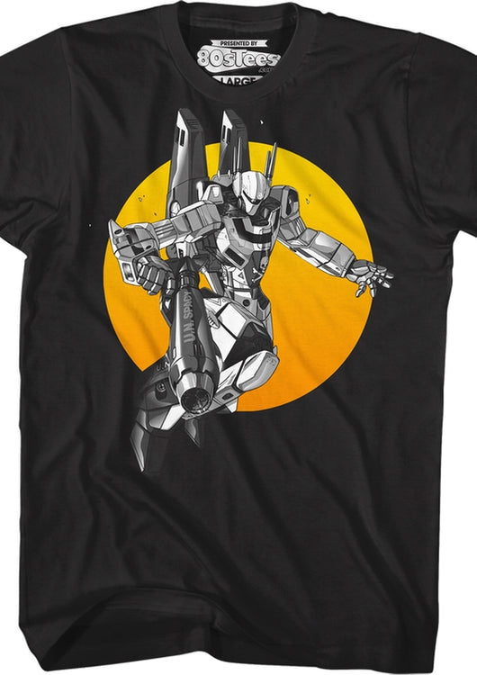 Black Sunset Wars Robotech T-Shirt - main product image