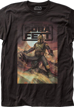 Black The Book Of Boba Fett Poster Star Wars T-Shirt