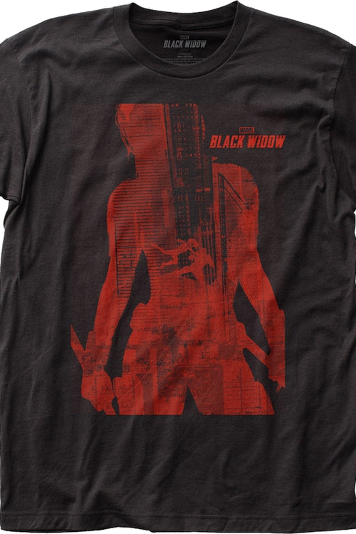 Black Widow Silhouette Marvel Comics T-Shirtmain product image