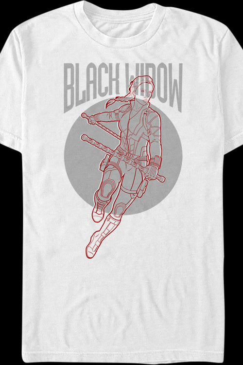 Black Widow Sketch Avengers Endgame T-Shirtmain product image