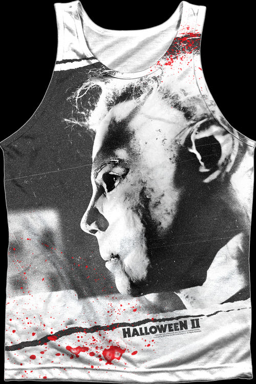 Blood-Splattered Michael Myers Halloween II Tank Topmain product image