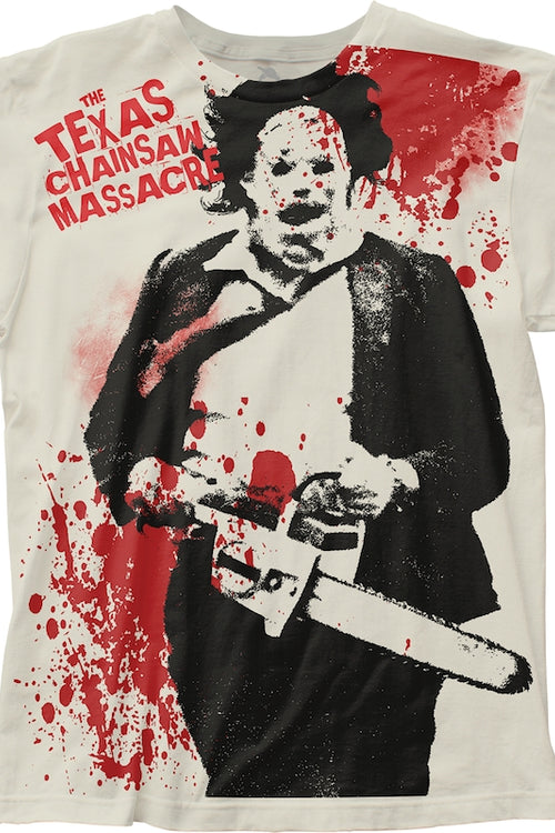 Blood-Splattered Texas Chainsaw Massacre T-Shirtmain product image