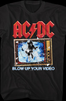 Blow Up Your Video Album Cover ACDC T-Shirt