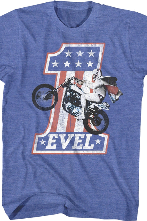 Blue #1 Evel Knievel T-Shirtmain product image