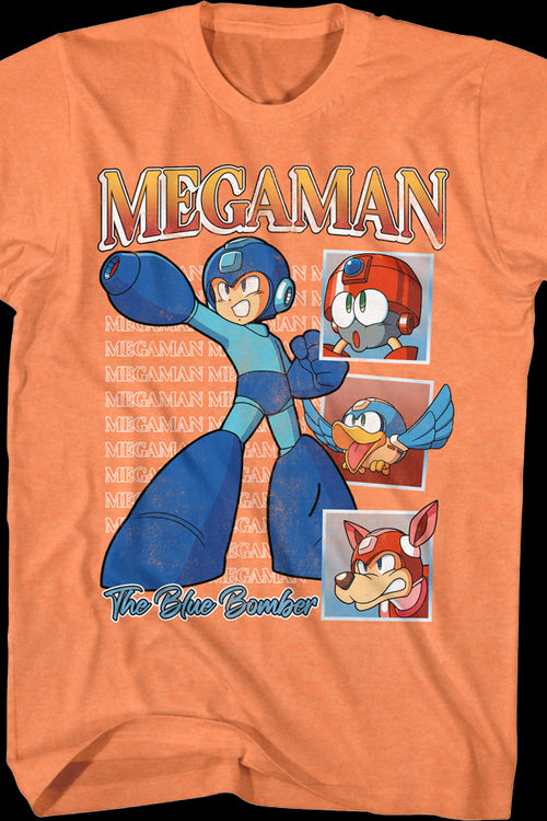 Blue Bomber Squares Mega Man T-Shirtmain product image