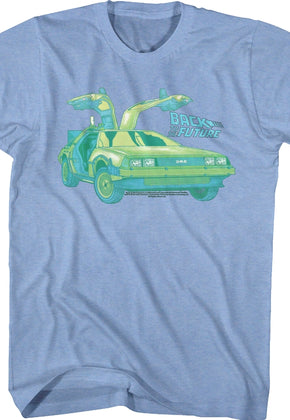 Blue DeLorean Back To The Future T-Shirt