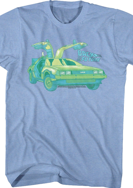 Blue DeLorean Back To The Future T-Shirt - main product image