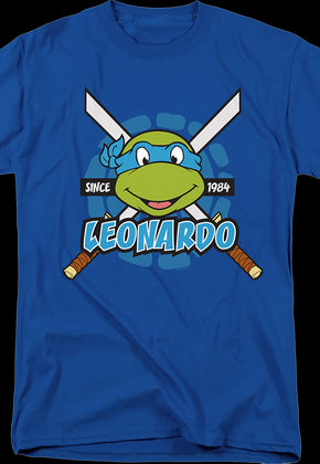 Blue Leonardo Since 1984 Teenage Mutant Ninja Turtles T-Shirt
