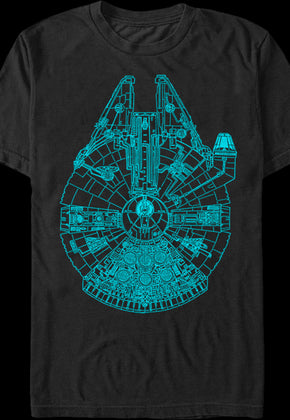 Blue Millennium Falcon Shirt