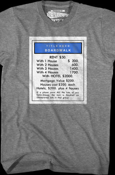 Boardwalk Monopoly T-Shirt