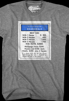 Boardwalk Monopoly T-Shirt