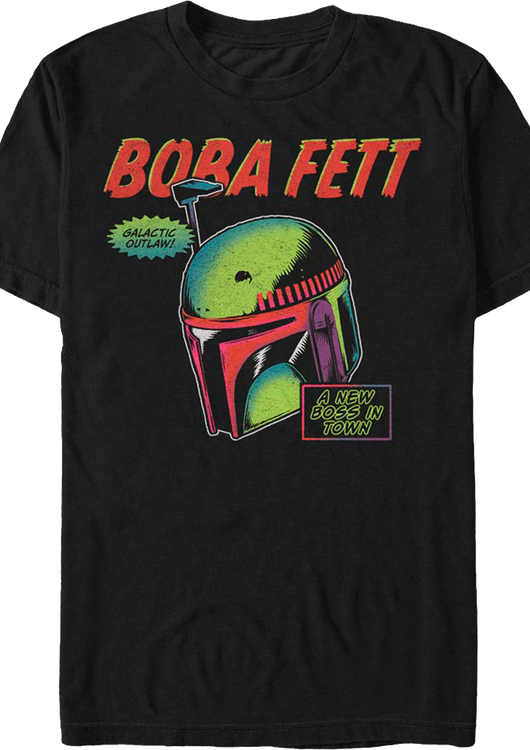 Boba Fett Galactic Outlaw Star Wars T-Shirt - main product image