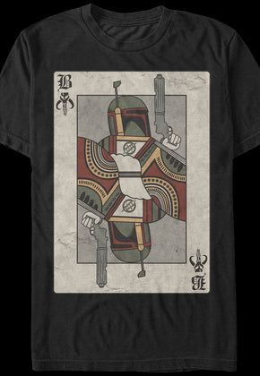 Boba Fett Playing Card T-Shirt