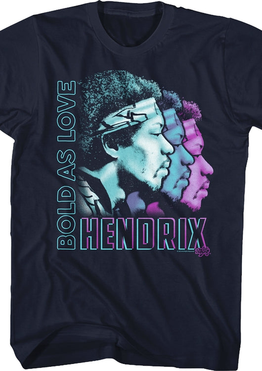 Bold As Love Jimi Hendrix T-Shirt - main product image