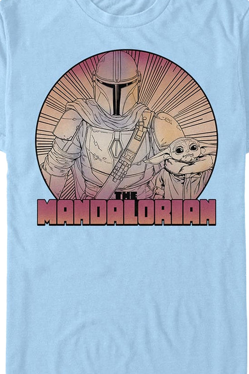 Bounty Hunter And Child The Mandalorian Star Wars T-Shirtmain product image
