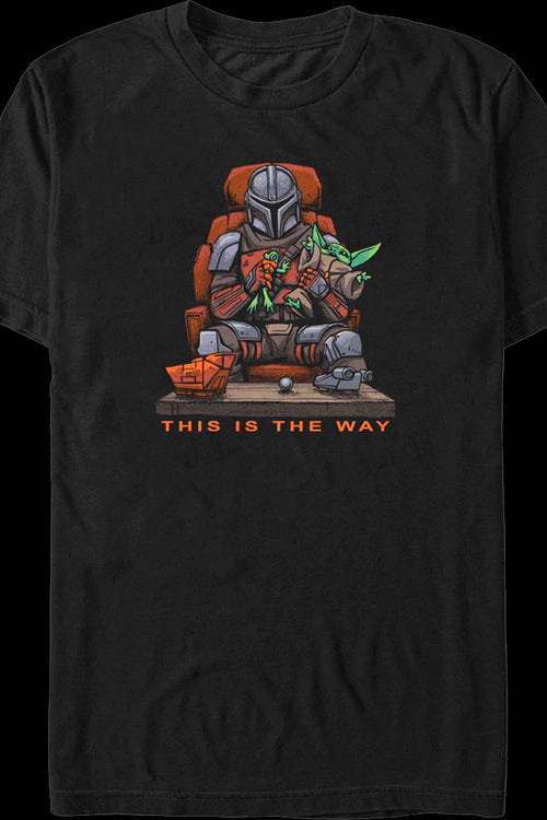 Bounty Hunter and Child The Way The Mandalorian Star Wars T-Shirtmain product image