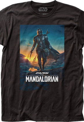 Bounty Hunter Din Djarin Poster The Mandalorian Star Wars T-Shirt