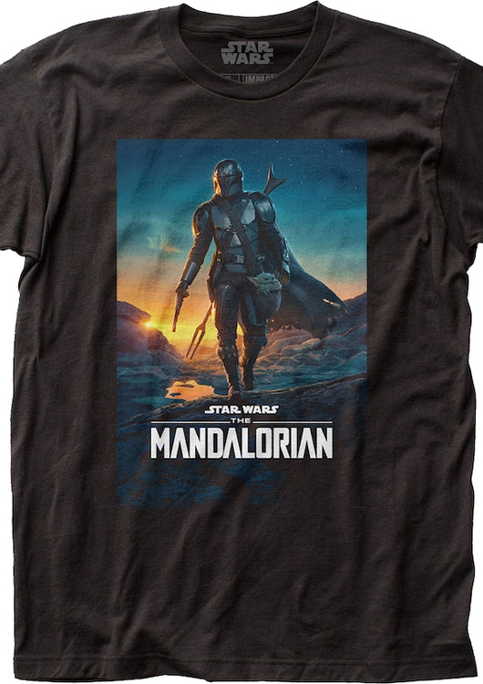 Bounty Hunter Din Djarin Poster The Mandalorian Star Wars T-Shirt - main product image