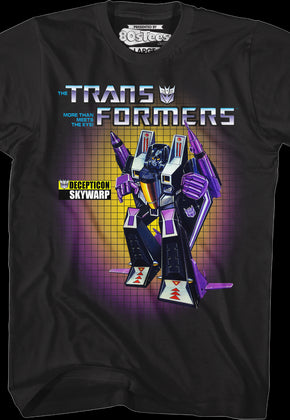 Box Art Skywarp Transformers T-Shirt