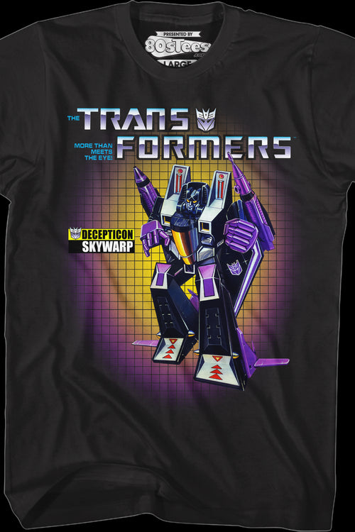Box Art Skywarp Transformers T-Shirtmain product image