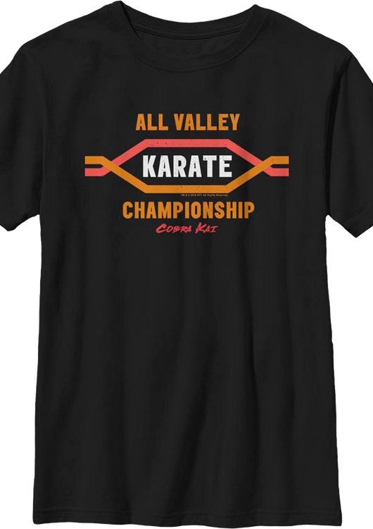 Boys Youth All Valley Karate Championship Cobra Kai Shirt - main product image