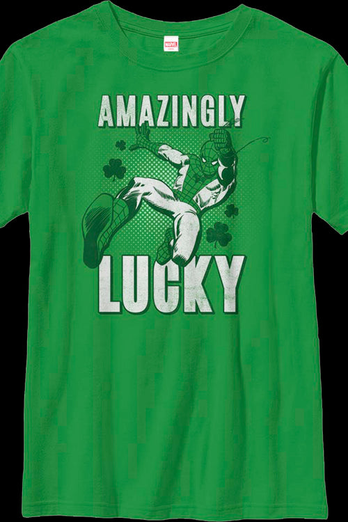 Boys Youth Amazingly Lucky Spider-Man Marvel Comics Shirtmain product image