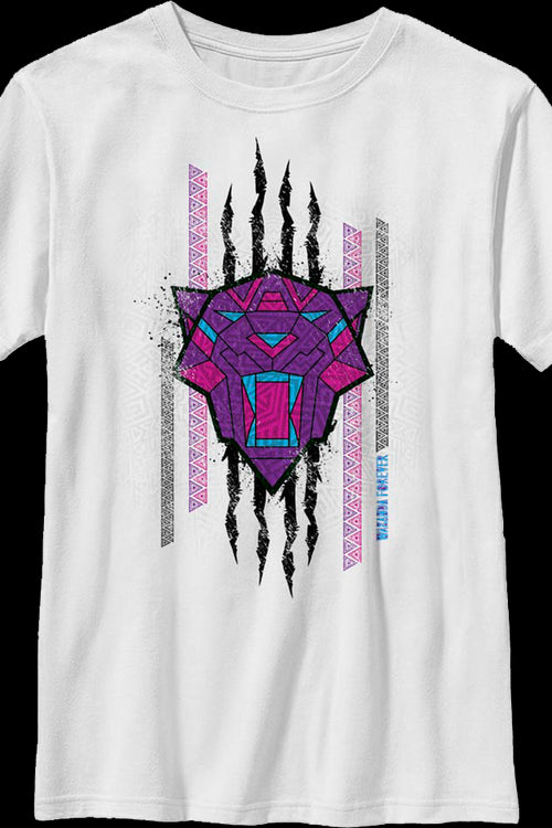 Boys Youth Clawed Sketch Black Panther Wakanda Forever Shirtmain product image