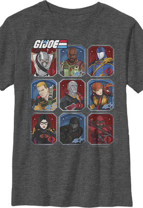 Boys Youth Cobra And Joes Collage GI Joe Shirt