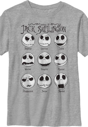 Boys Youth Emotions Nightmare Before Christmas Shirt