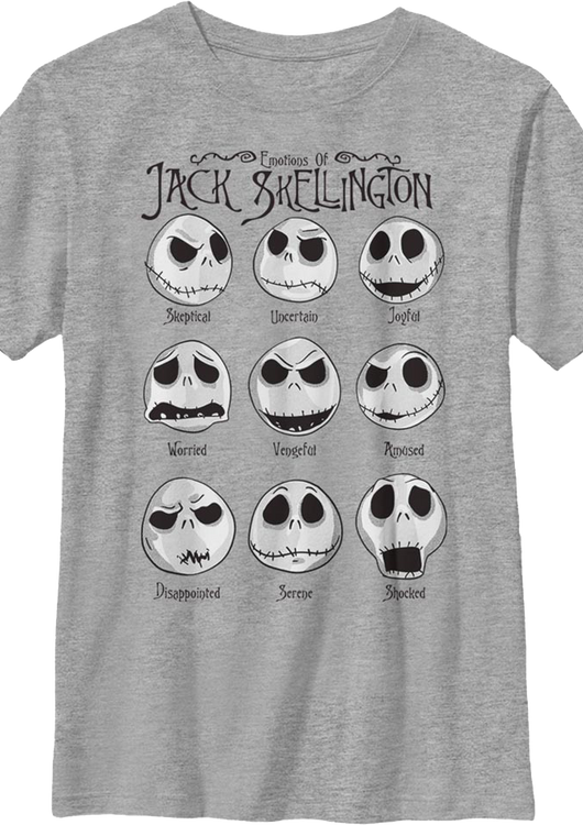 Boys Youth Emotions Nightmare Before Christmas Shirt - main product image