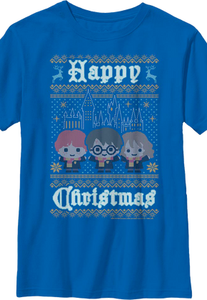 Boys Youth Happy Christmas Harry Potter Shirt