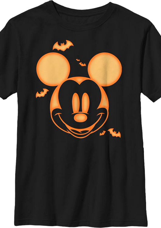 Boys Youth Mickey Mouse Jack-o'-Lantern Disney Shirt - main product image