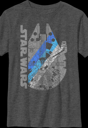 Boys Youth Millennium Falcon Star Wars Shirt