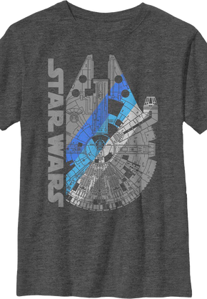Boys Youth Millennium Falcon Star Wars Shirt