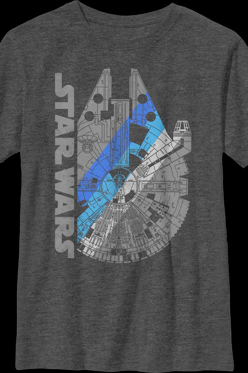 Boys Youth Millennium Falcon Star Wars Shirtmain product image