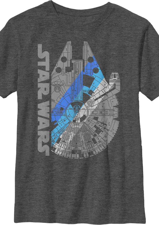 Boys Youth Millennium Falcon Star Wars Shirt - main product image