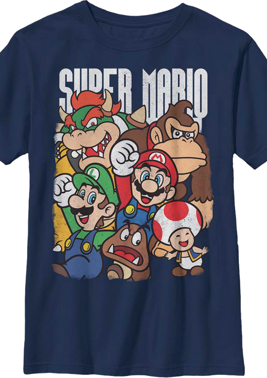 Boys Youth Stars of Super Mario Bros. Shirt - main product image