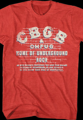 Brick Wall CBGB T-Shirt