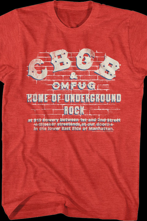 Brick Wall CBGB T-Shirtmain product image