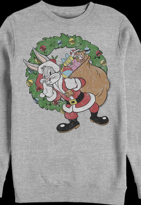 Bugs Bunny Santa Claus Looney Tunes Sweatshirt