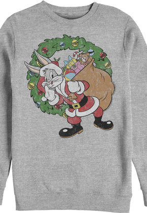 Bugs Bunny Santa Claus Looney Tunes Sweatshirt