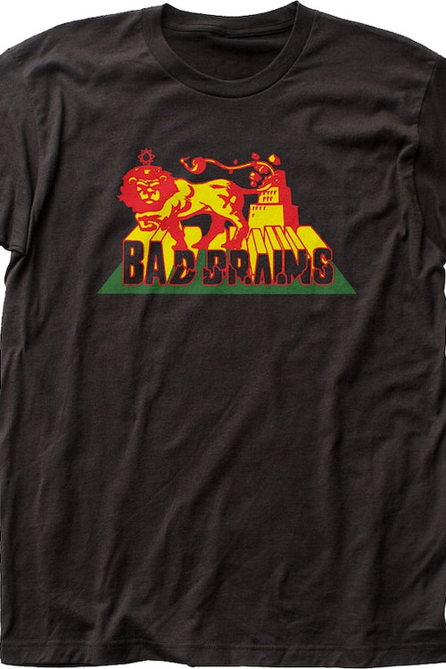 Black Short Sleeve Bad Brains / Skeleton  Band