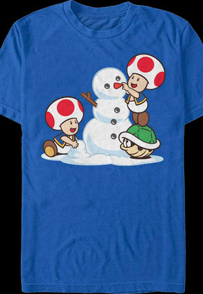 Building A Snowman Super Mario Bros. T-Shirt