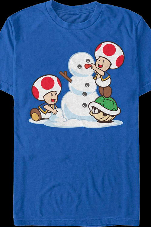 Building A Snowman Super Mario Bros. T-Shirtmain product image