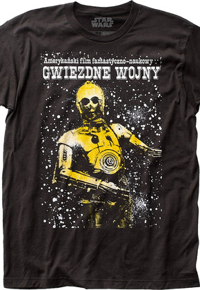 C-3PO Polish Poster Star Wars T-Shirt