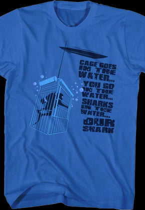 Cage Goes In The Water Jaws T-Shirt