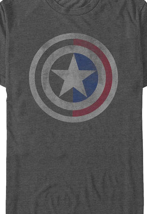 Captain America Half Shield Marvel Comics T-Shirt