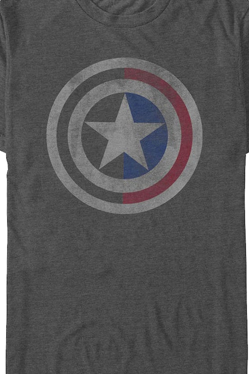 Captain America Half Shield Marvel Comics T-Shirtmain product image