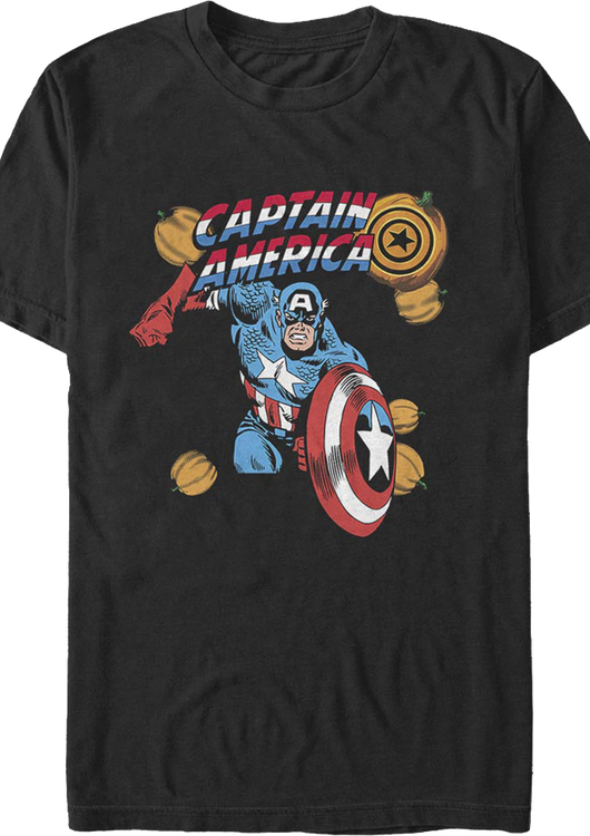 Captain America Halloween Marvel Comics T-Shirt - main product image